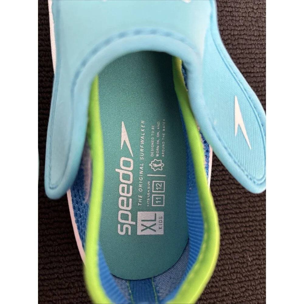 Speedo The Original Surfwalker Kids XL Water Shoe‎ Fits US Size 11/12 Turquoise
